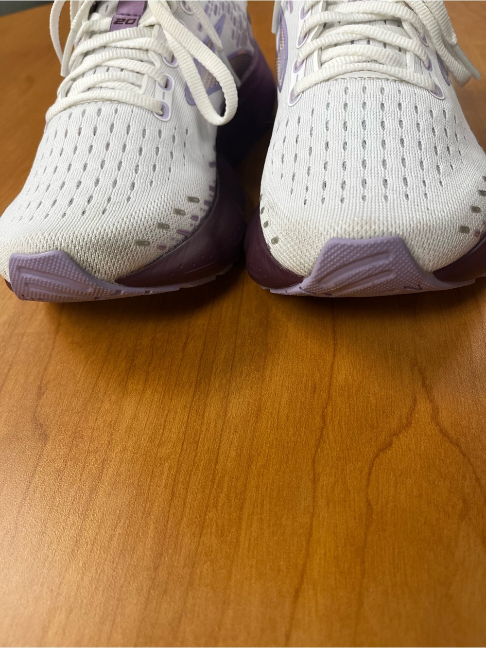 Brooks Glycerin 20 Womens 7.5B White Running Walking Shoes 1203691B168 EUC - Picture 3 of 8